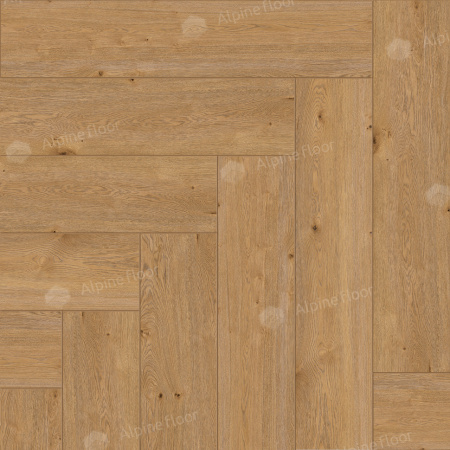 Кварцвиниловая плитка (Елочка) Alpine Floor PARQUET LIGHT Дуб Хатиса ЕСО 13-27